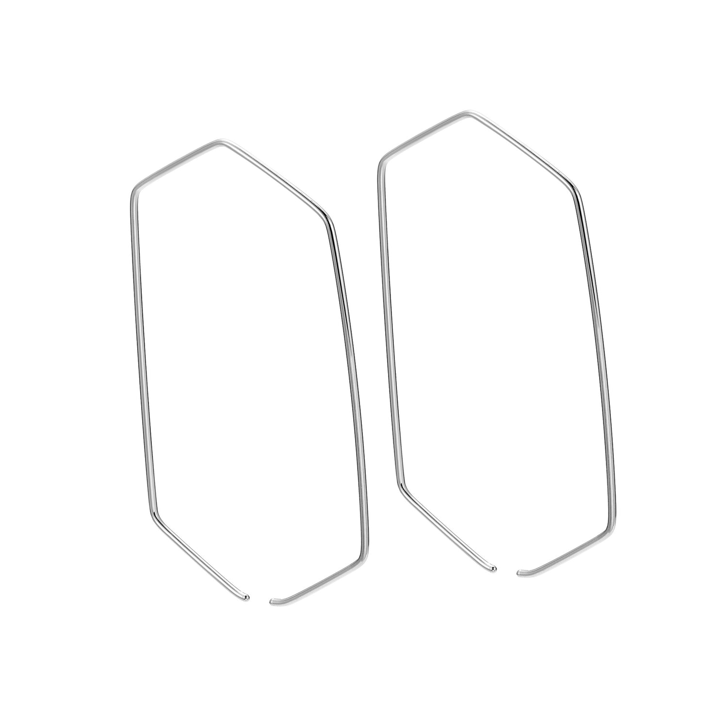 Simple Hexagon Earrings