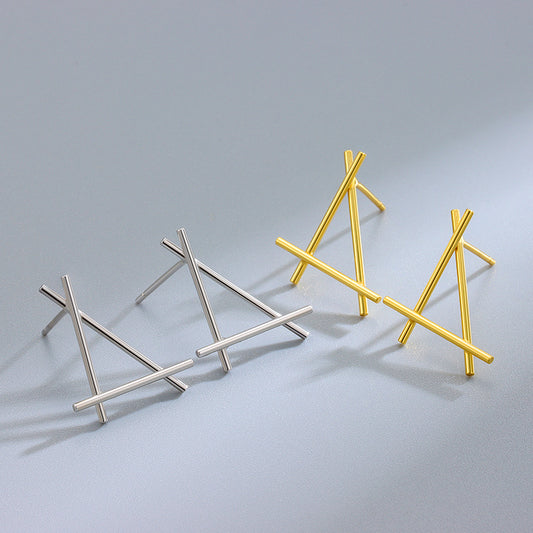 Minimalism Trangle S925 Earring Studs