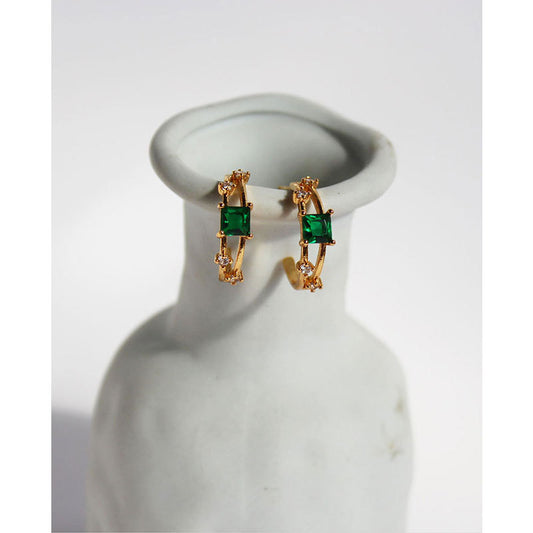 Green Emerald Earrings