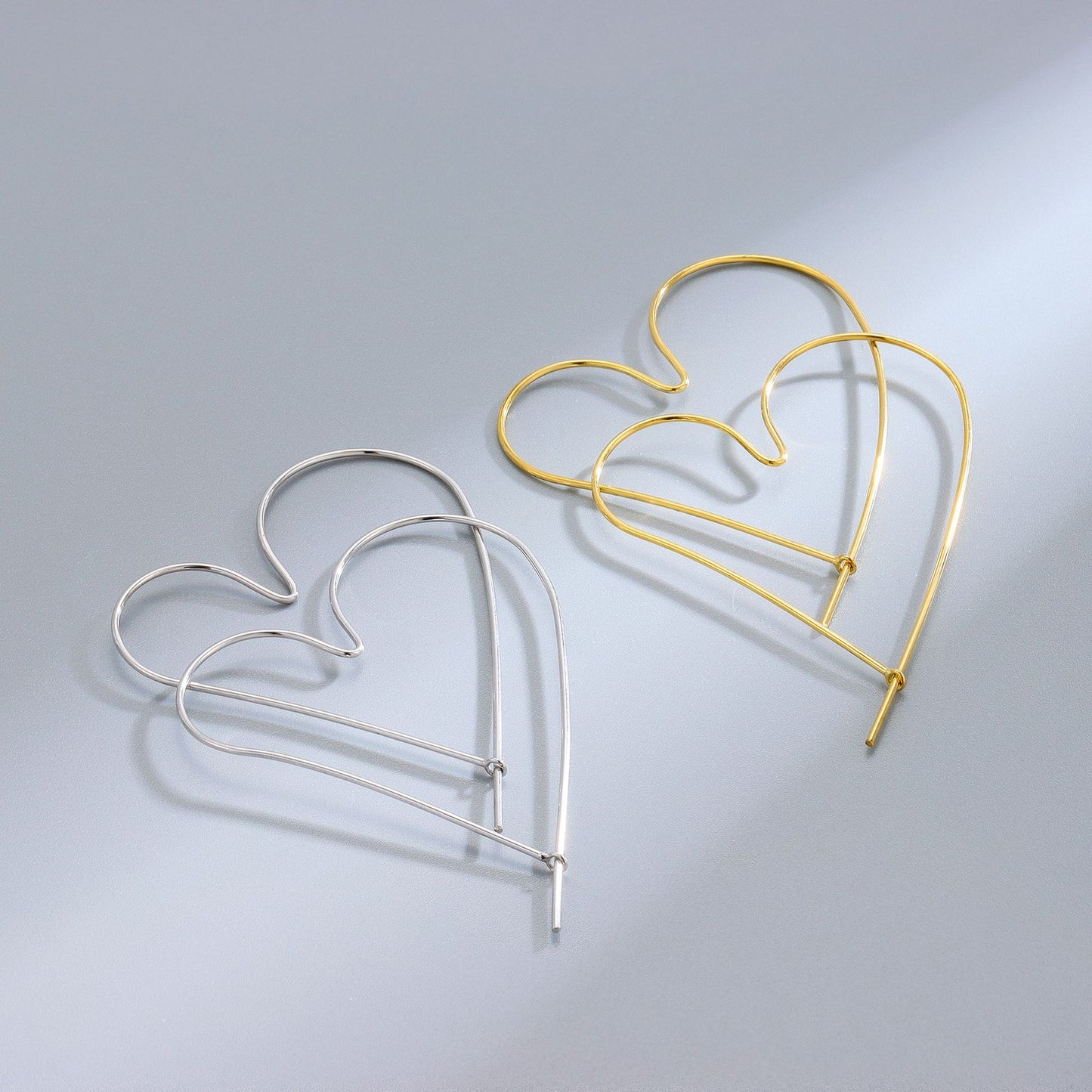 Big Heart Hoop Earrings